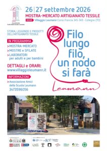 “Filo lungo filo, un nodo si farà” ritorna a Collegno (Torino)